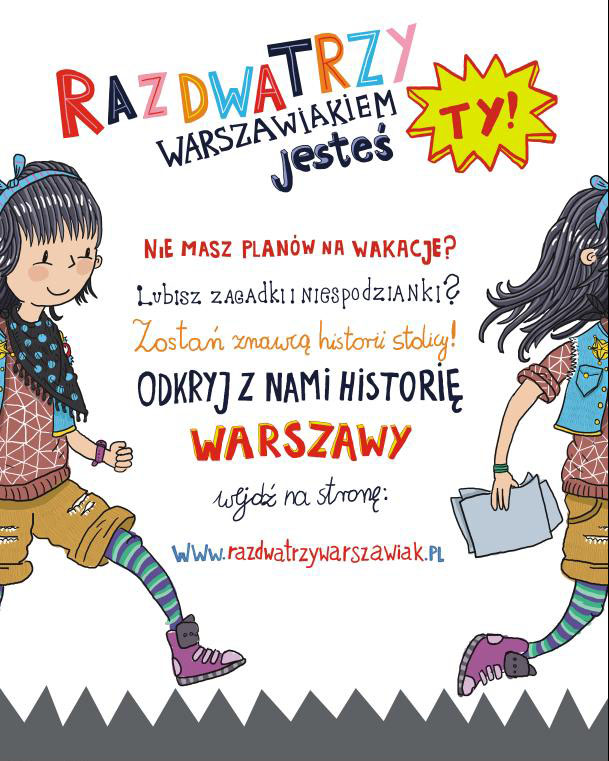 Raz dwa trzy warszawiakiem jesteś Ty - plakat (z materiałów organizatora)