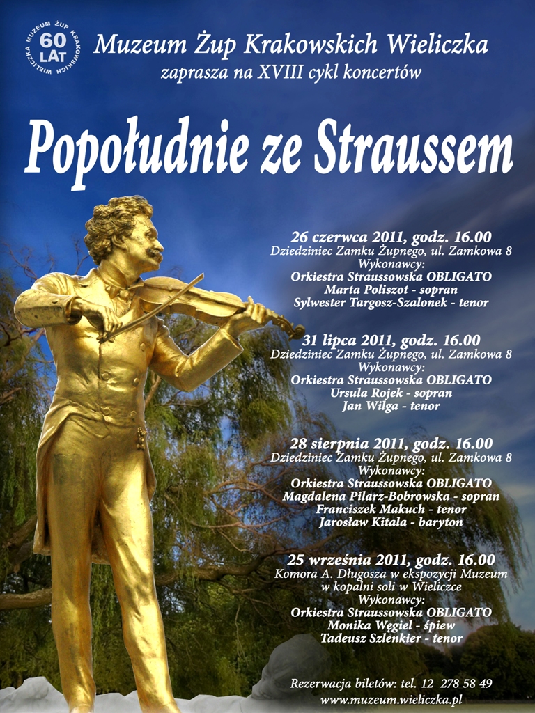 Popołudnie ze Straussem, plakat (zdjęcie pochodzi z materiałów organizatora)