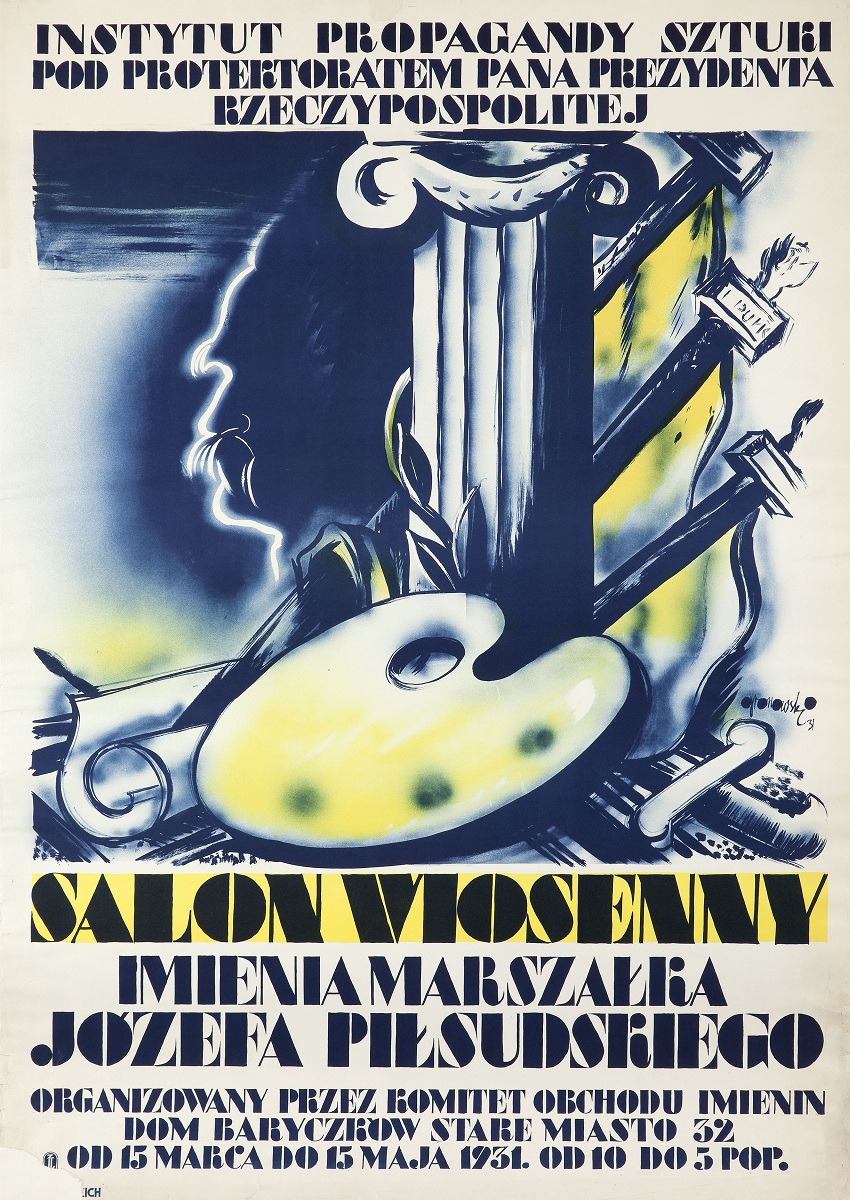 Tadeusz Gronowski, plakat "Salon wiosenny" 1931, materiał udostępniony przez organizatora