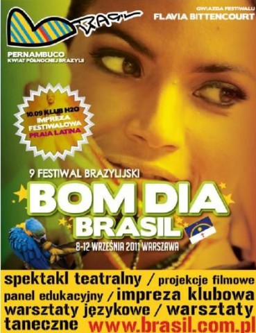 Plakat Festiwalu Bom Dia Brasil (plakat pochodzi z materiałów udostępnionych przez organizatora)