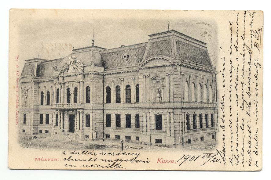 Budynek Muzeum Wschodniosłowackiego w Koszycach na pocz. XX w.