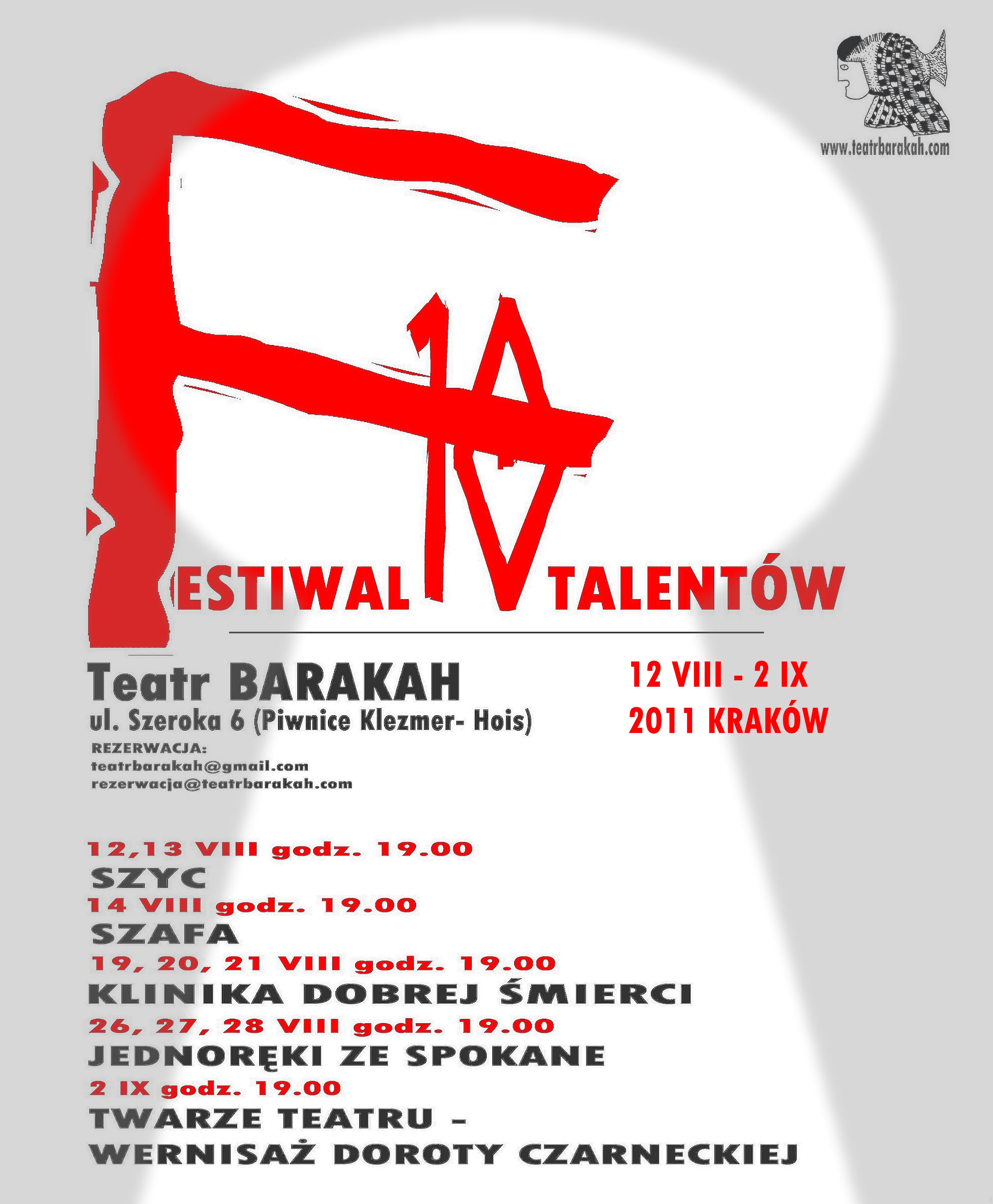 Plakat Festiwalu 10 Talentów w Barakah (plakat pochodzi z materiałów udostępnionych przez organizatora)