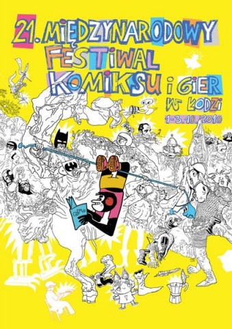 Międzynarodowy Festiwal Komiksu i Gier w Łodzi, plakat  (zdjęcie pochodzi z materiałów organizatora)