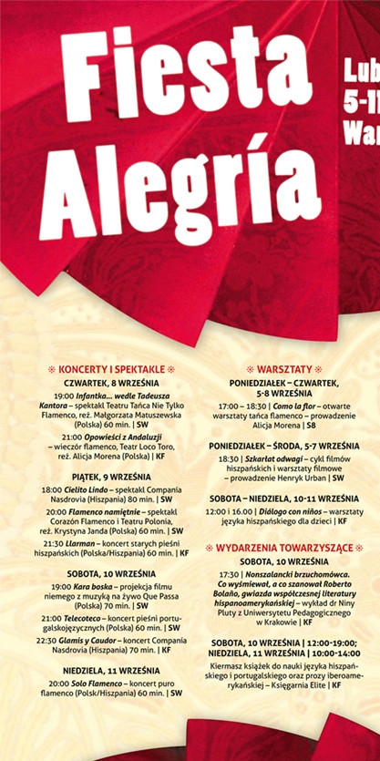 Fiesta Alegria, plakat (zdjęcie pochodzi z materiałów organizatora)