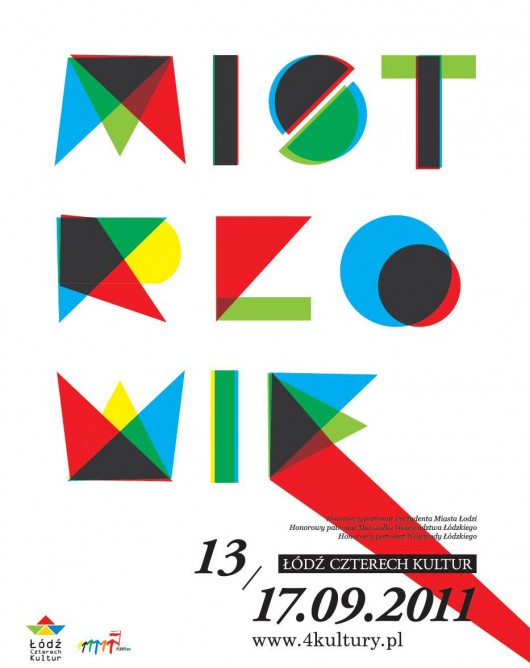 Plakat festiwalu Łódź Czterech Kultur (plakat pochodzi z materiałów udostępnionych przez organizatora)