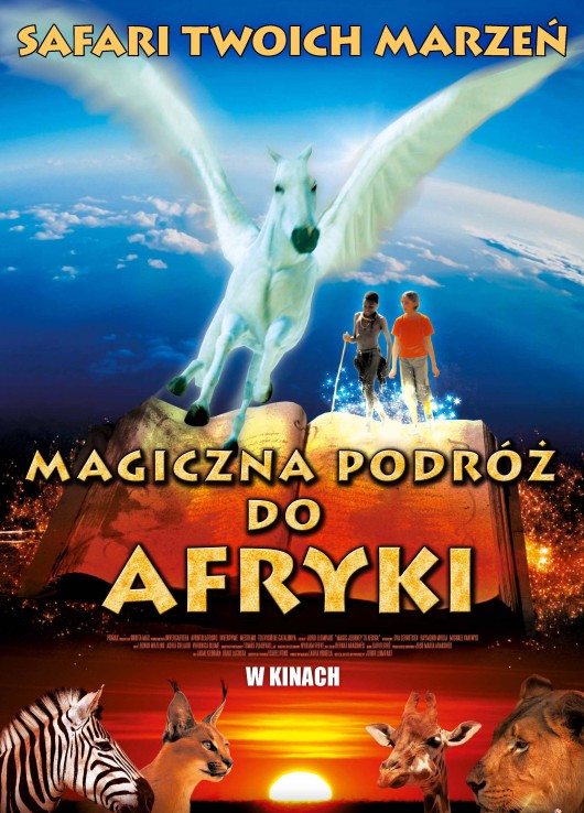 Plakat filmu Magiczna podróż do Afryki (plakat pochodzi z materiałów udostępnionych przez dystrybutora)