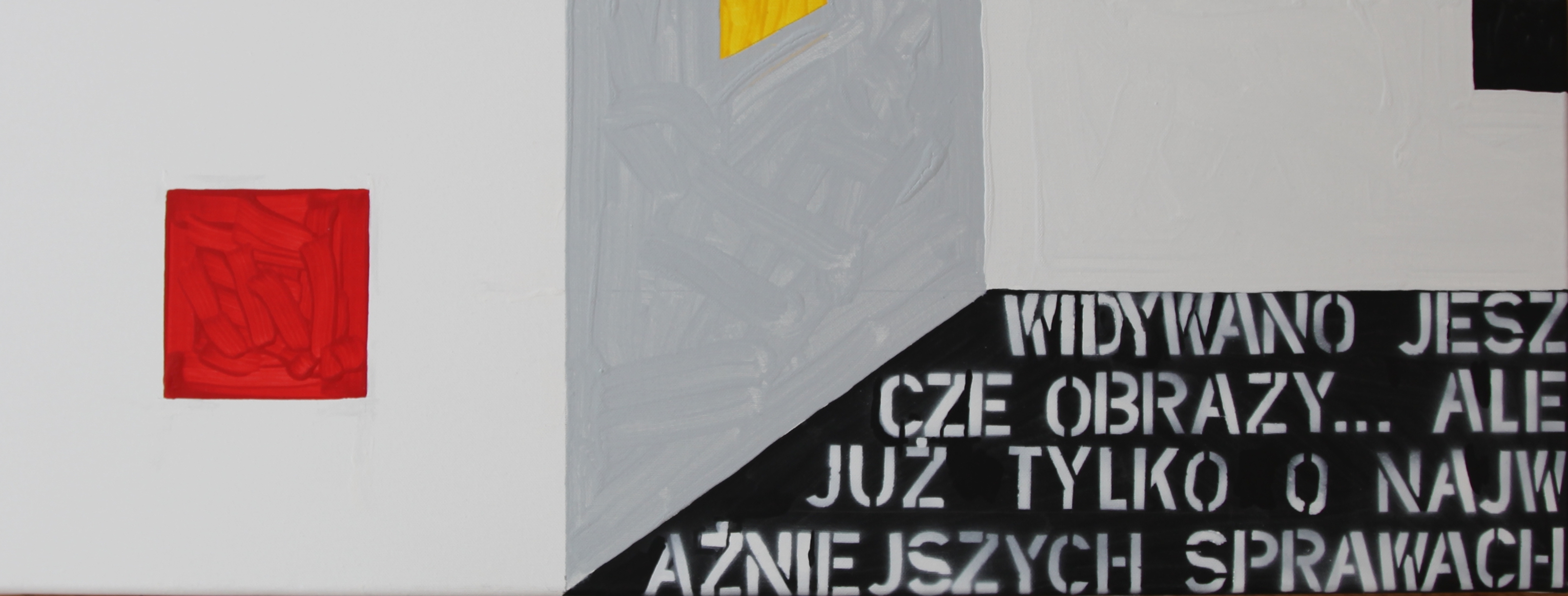 Paweł Susid - Bez tytułu, akryl na płótnie, 30 x 80 cm, 2011