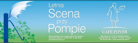 Plakat Letniej Sceny przy Pompie (z materiałów organizatora)