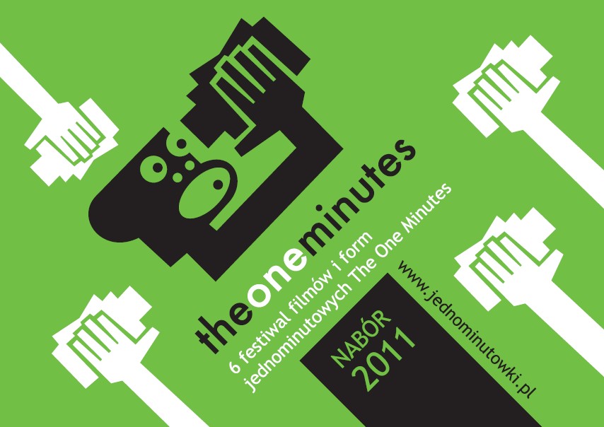 Plakat festiwalu The One Minutes (plakat pochodzi z materiałów udostępnionych przez organizatora)