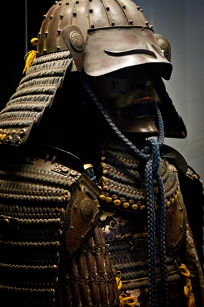 Zbroja japońska, wystawa "Tajemnice samurajów" (materiały udostępnione przez muzeum)