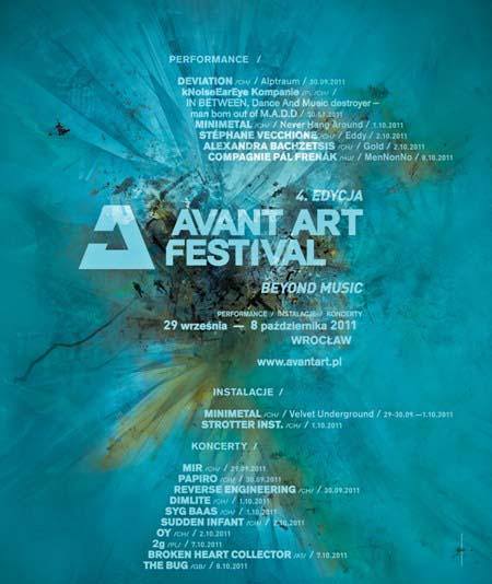 Avant Art Festival - plakat (źródło:materiały prasowe organizatora)