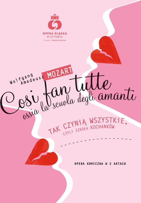 COSI FAN TUTTE (plakat pochodzi z materiałów prasowych Opery Śląskiej)