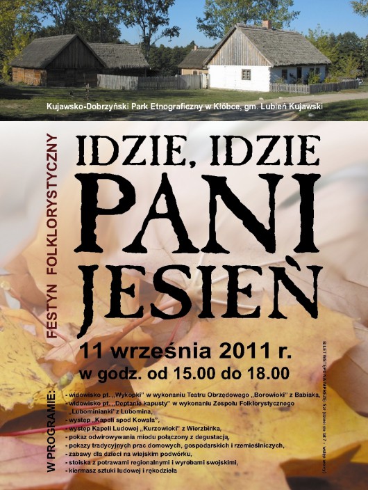 Idzie, idzie Pani Jesień, plakat, proj. Magdalena Kolanowska