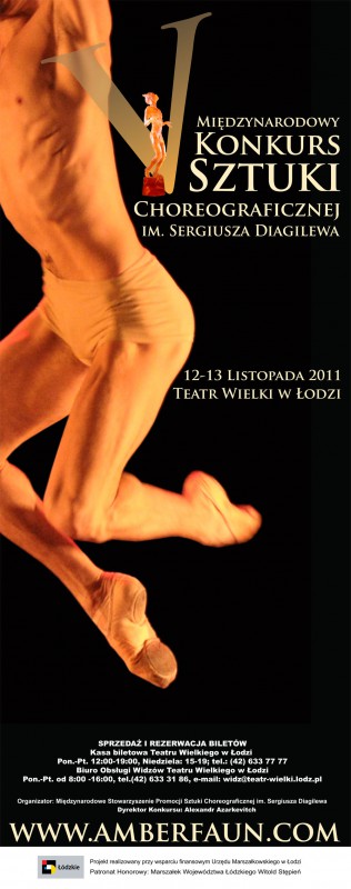 Konkurs Choreograficzny w Teatrze Wielkim w Łodzi (plakat pochodzi z materiałów prasowych organizatora)