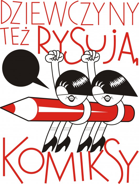 Dziewczyny też rysują komiksy (logo pochodzi z materiałów organizatora) Dziewczyny też rysują komiksy (logo pochodzi z materiałów organizatora)