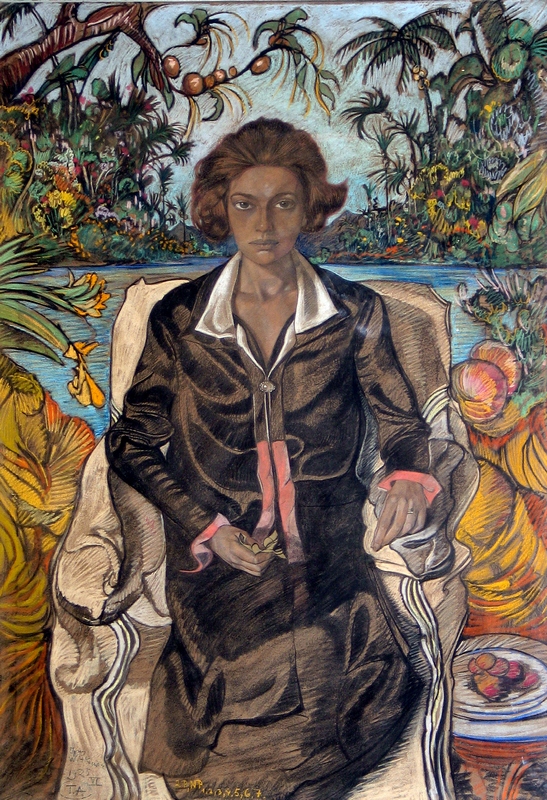 Portret Jadwigi Witkiewiczowej, autorstwa Witkacego