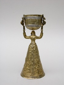 Pucharek zaręczynowy (kulawka), 3. ćwierć XVII wieku - zdjęcie z materiałów organizatora