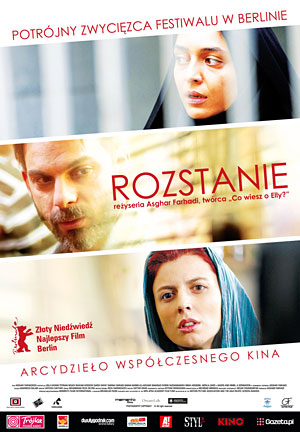 "Rozstanie", reż. Asghar Farhadi - polski plakat (pochodzi z materiałów prasowych)