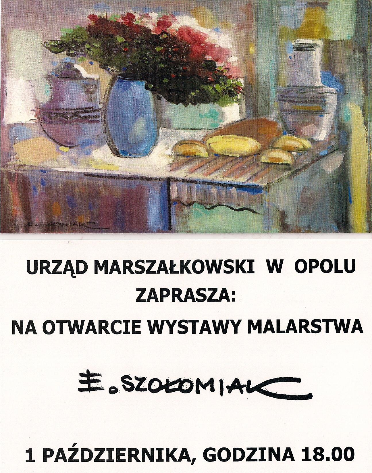 Elżbieta Szołomiak - zaproszenie (źródło: materiał prasowy organizatora)