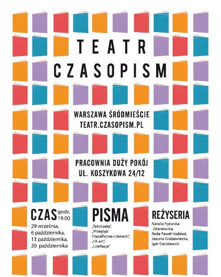 Teatr Czasopism - plakat (plakat pochodzi z materiałów organizatora)