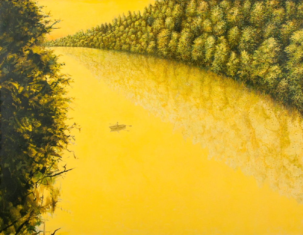 Rafał Borcz, Zatoka, 2009, olej, płótno, 140 x 180 cm, fot. Jacek Rojkowski