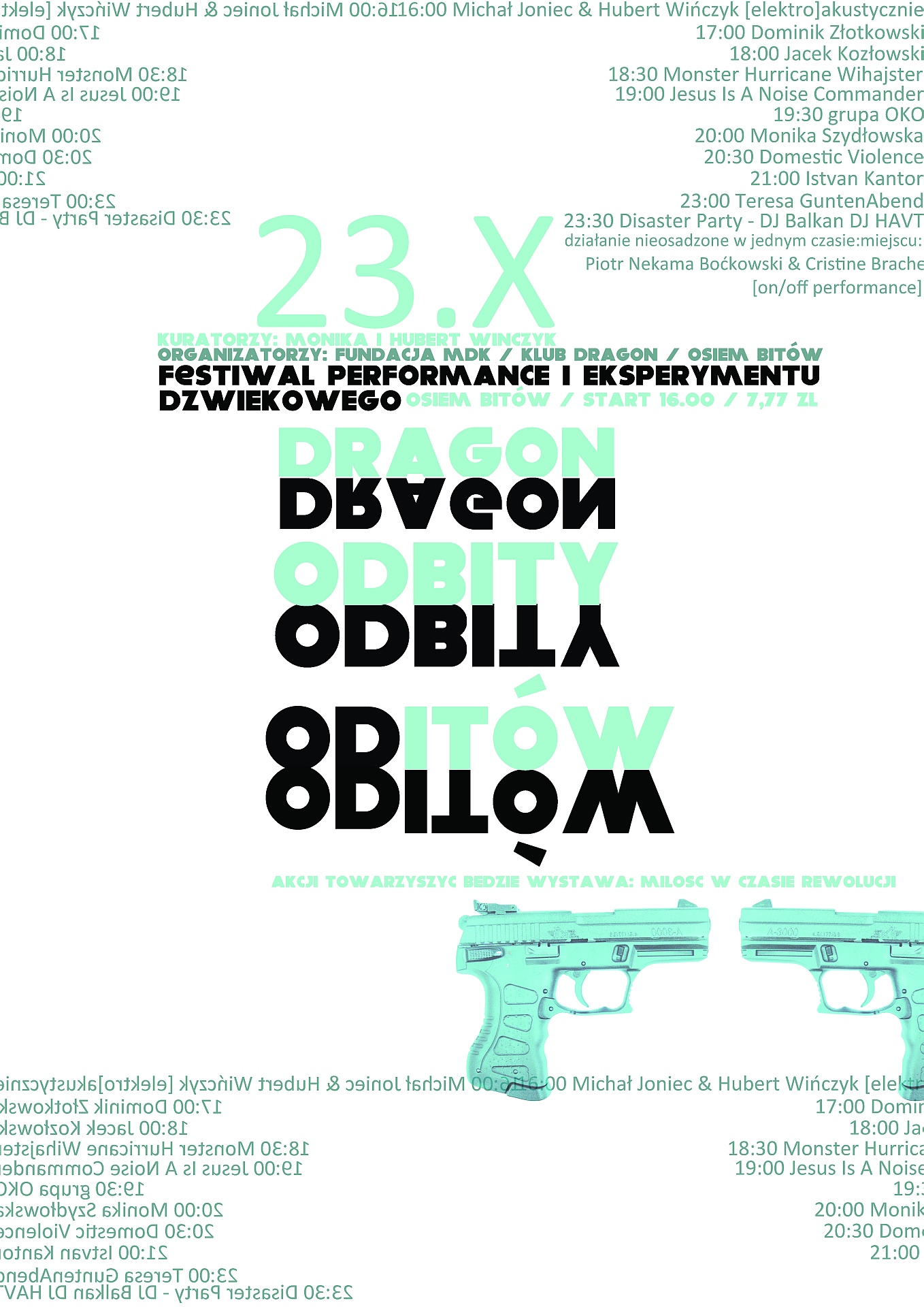 Plakat promujący pierwszą edycję festiwalu Dragon Odbity (źródło: materiały prasowe)