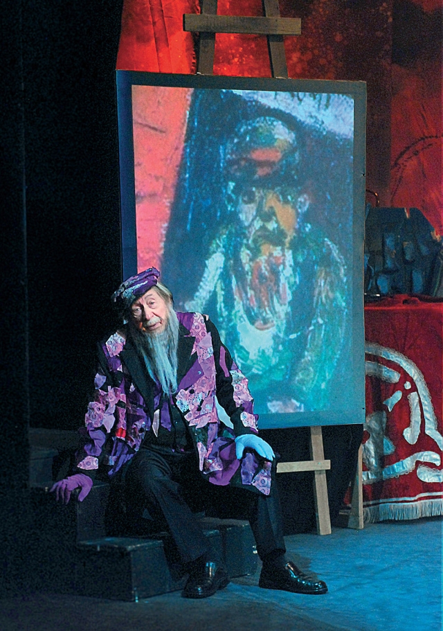 Fot.: Marek Górecki, na zdjęciu: Szymon Szurmiej w spektaklu "Bonjour Monsieur Chagall" (źródło: materiały prasowe organizatora)