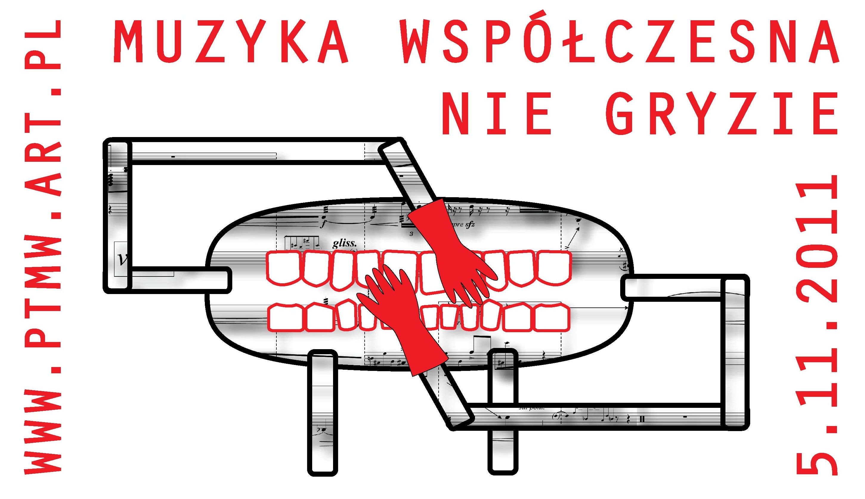 Plakat promujący cykl- Muzyka nie gryzie (źródło: materiały prasowe organizatora)