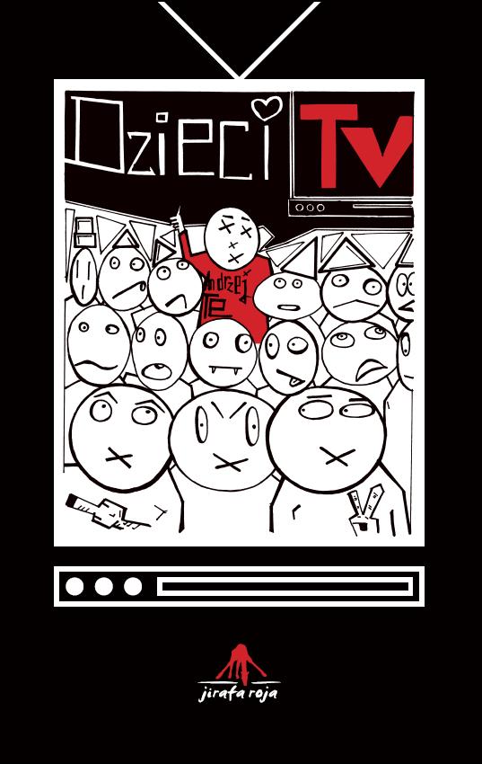 Okładka książki "Dzieci TV" Andrzeja Te (źródło: materiały prasowe wydawnictwa).
