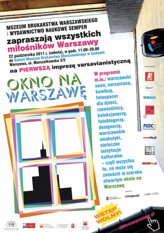 Okno na Warszawę - plakat (udostępniony przez organizatora)