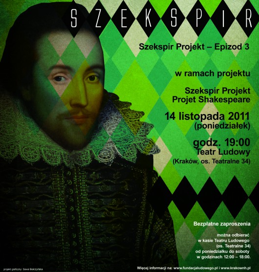Plakat "Projektu Szekspir" (źródło: materiały prasowe organizatora).
