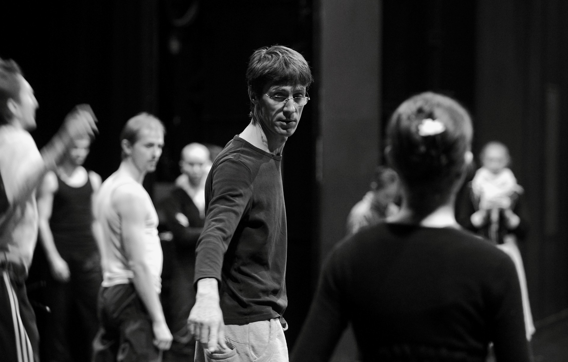 Fot.: Andrzej Makowski, na zdjęciu: Karol Urbański w czasie pracy nad baletem (źródło: materiały prasowe organizatora)