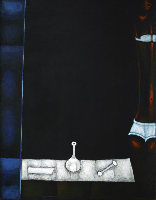 J. Nowosielski, bez tytułu, 1977, olej plotno 74x60 cm (źródło: materiał prasowy Galerii)