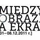 Między obrazem, a ekranem - plakat (źródło: materiał prasowy organizatora)
