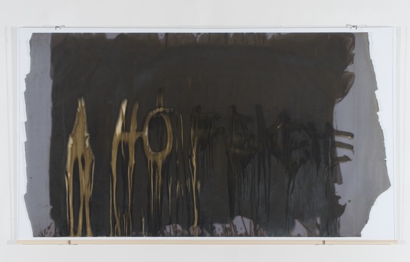 Miklós Erdély, Anaxagoras: The Snow is Black, 1971/1981, chemogram; 101,5 x 181,5 cm fot. archiwum Fundacji Erdely (źródło: materiały organizatora)