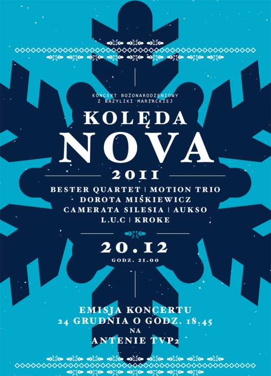 Kolęda Nova 2011 - plakat (źródło: materiały prasowe KBF)