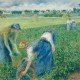 Camille Pissarro, Peasants working in the fields, 1881