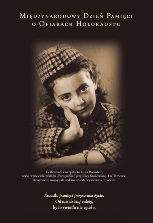 Plakat obchodów 7. Międzynarodowego Dnia Pamięci o Ofiarach Holokaustu (źródło: materiały prasowe organizatora)