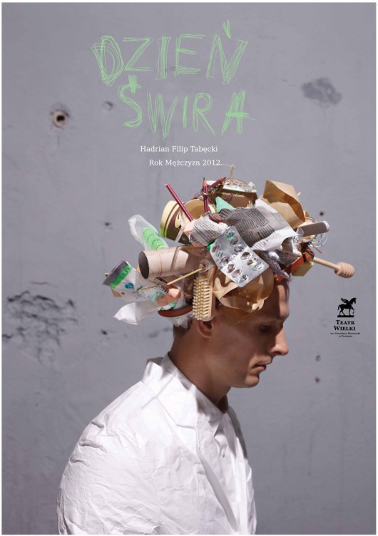 Plakat opery "Dzień Świra" (źródło: materiały prasowe Teatru Wielkiego w Poznaniu)