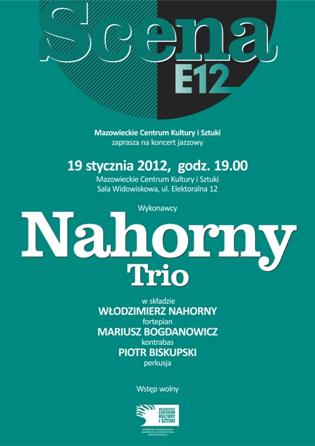Nahorny Trio - plakat (źródło: materiał prasowy)