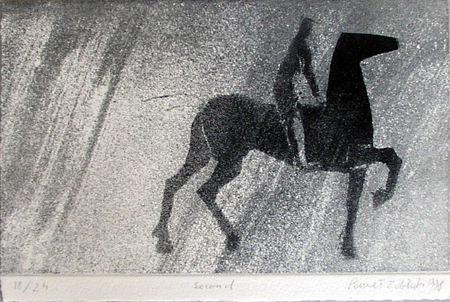 Paweł Zabłocki, Second, 1998, akwaforta, papier, 16 x 24 cm