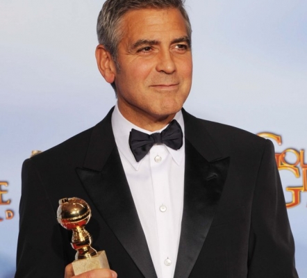 George Clooney podczas ceremonii wręczania Złotych Globów (źródło: materiał prasowy)