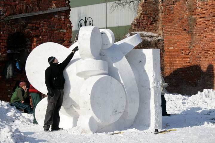 8 Festiwal Rzeźby w Śniegu w Elblągu (źródło: materiał prasowy)