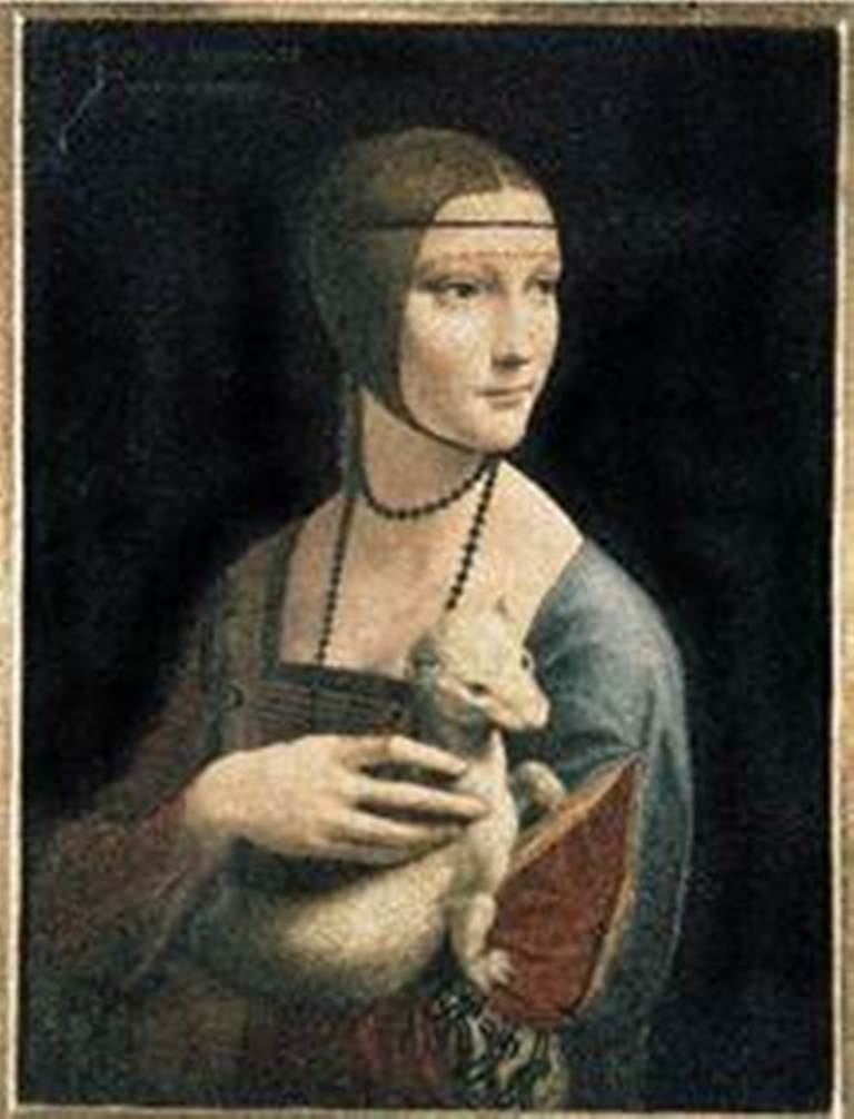 Leonardo Da Vinci "Dama z gronostajem" (źródło: materiały prasowe Muzeum)