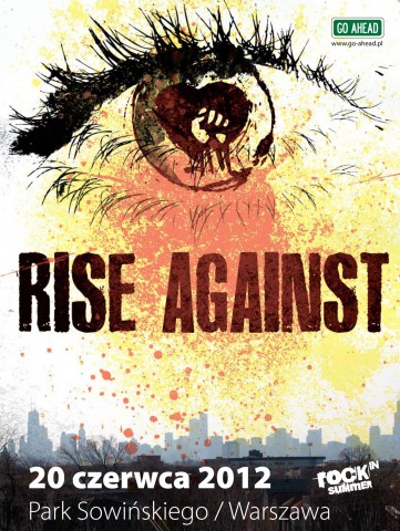 Plakat koncertu Rise Against (źródło: materiał prasowy organizatora)
