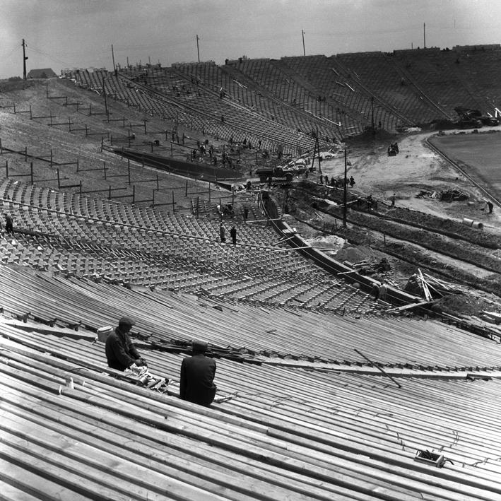 Fot. Zbigniew Dłubak, Stadion, 1955 (źródło: materiał prasowy)