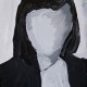Pikaso, bez tytułu, 2012, akryl, płótno, 24 x 18 cm, sygn. na odwrocie: Pikaso / 2012 (źródło: materiały prasowe)