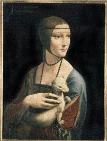 Leonardo da Vinci, „Dama z gronostajem”, ok. 1490 (źródło: materiał prasowy)