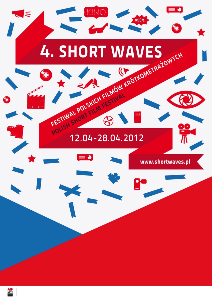 4. Festiwal Polskich Filmów Krótkometrażowych Short Waves - plakat