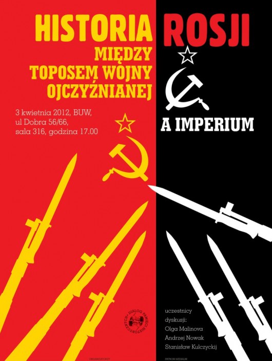 „Historia Rosji: między toposem Wojny Ojczyźnianej a imperium” - plakat (źródło: materiał prasowy)